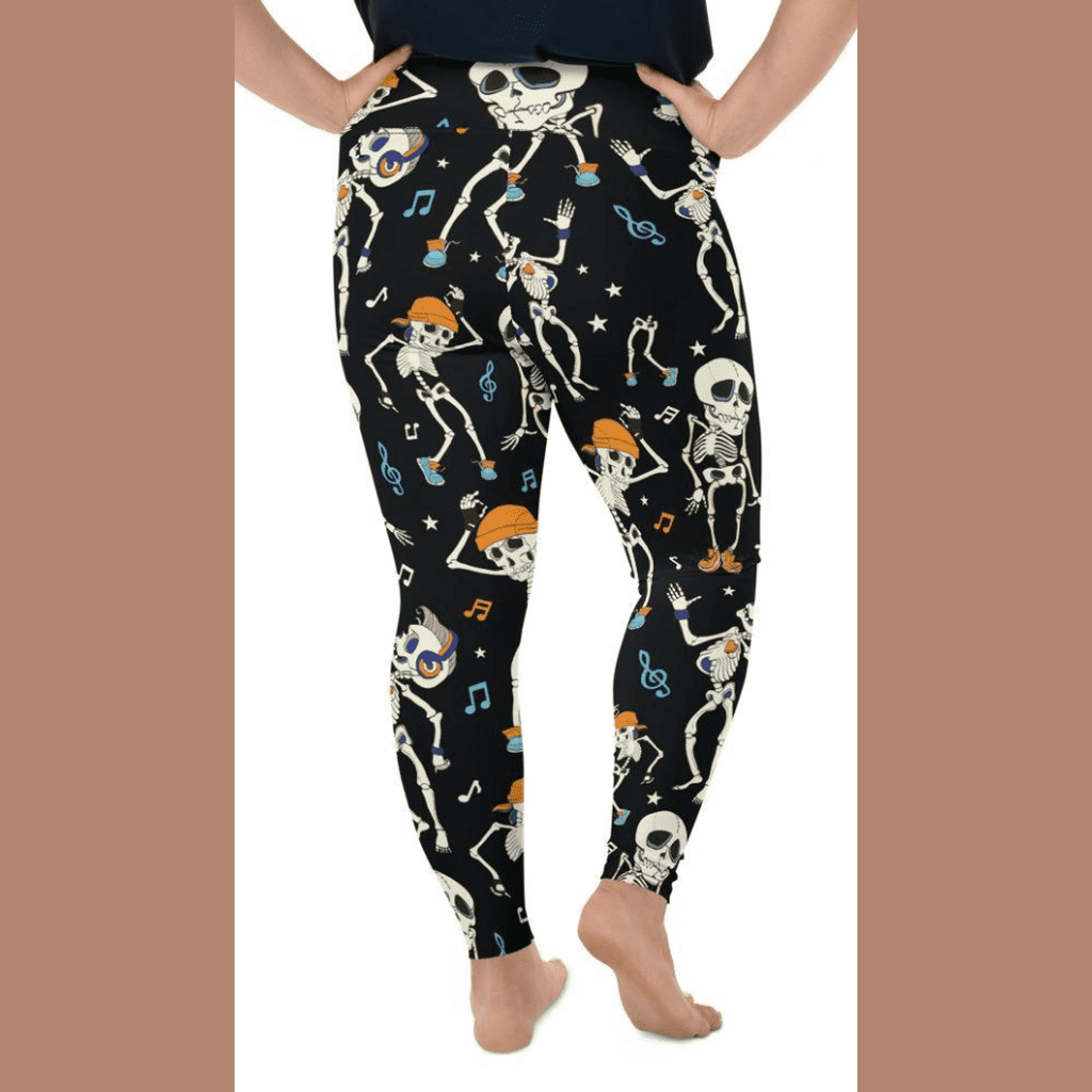 Dancing Skeletons Plus Size Leggings