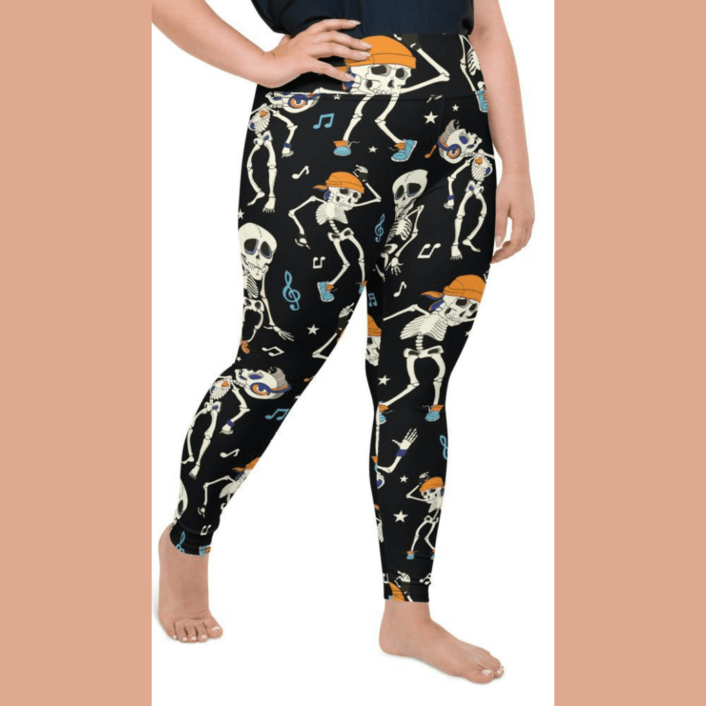 Dancing Skeletons Plus Size Leggings