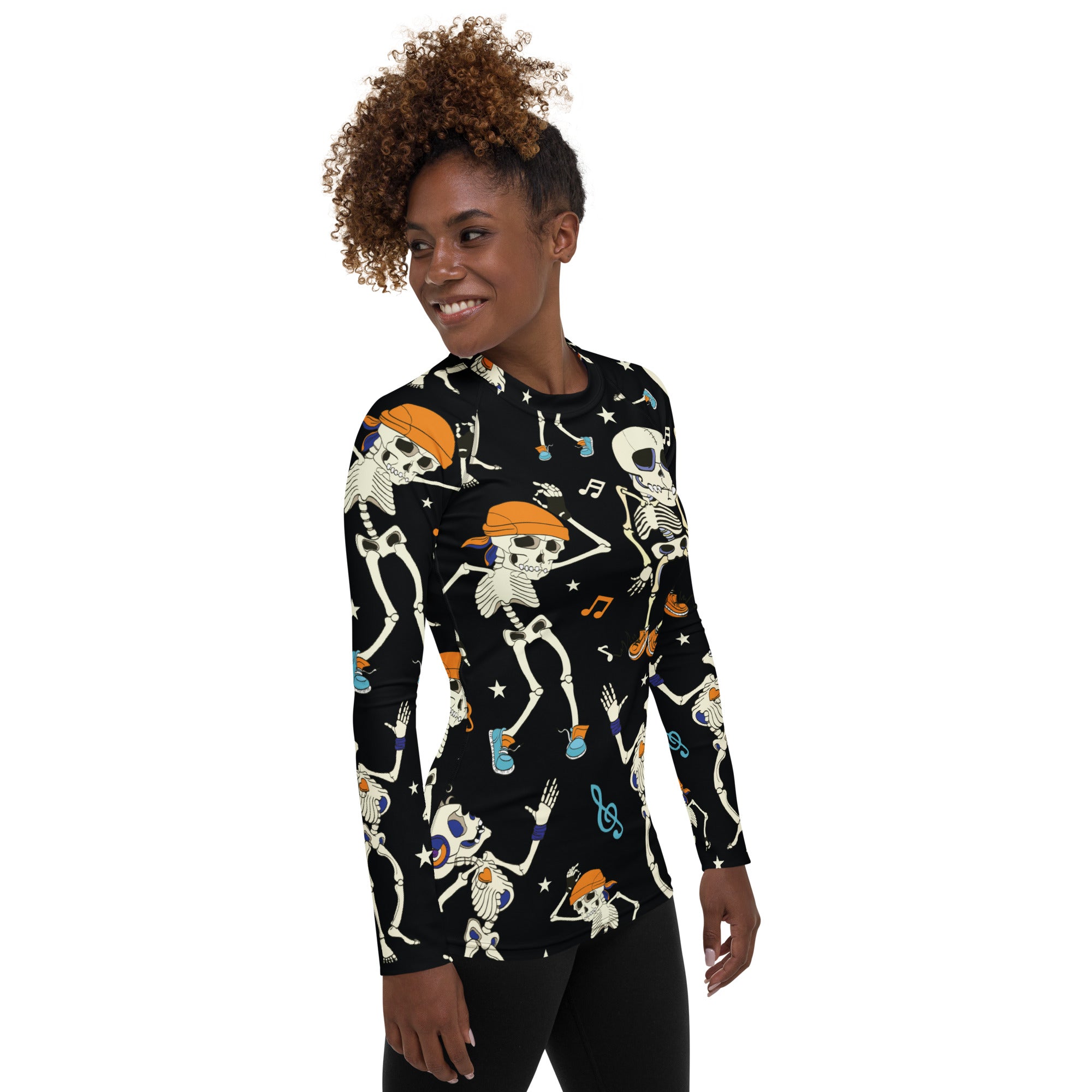 Dancing Skeletons Rash Guard