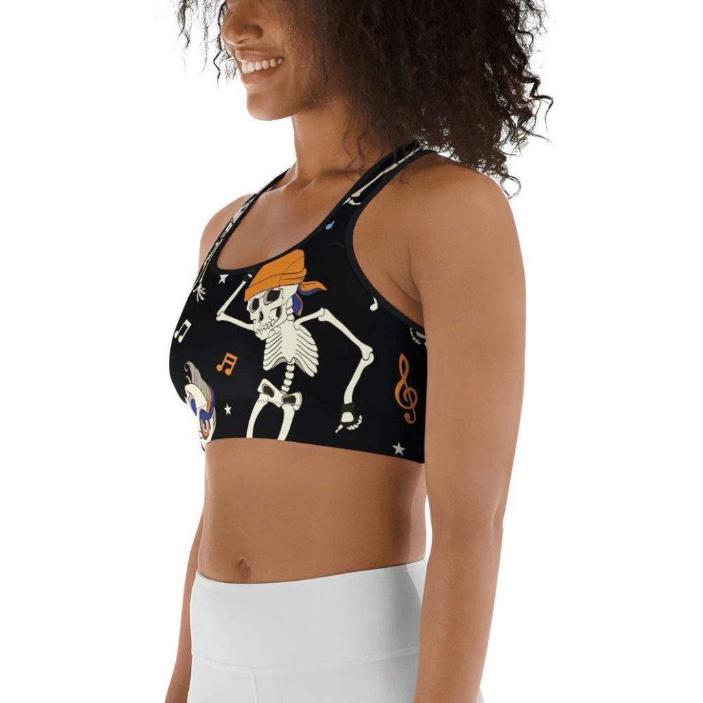 Dancing Skeletons Sports Bra
