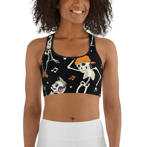 Dancing Skeletons Sports Bra