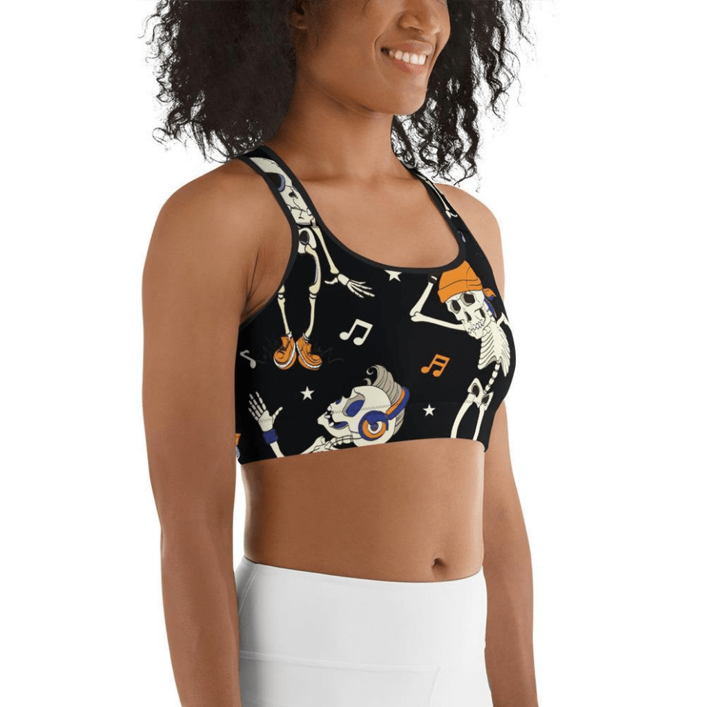 Dancing Skeletons Sports Bra