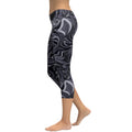 Dark Monochrome Marble Capris