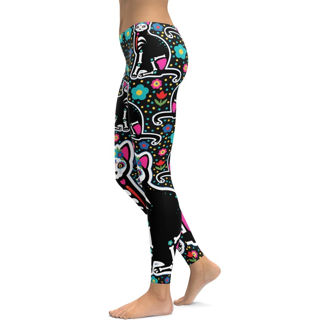 Cat print yoga clearance pants