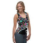 Day of the Dead Cat Print Tank Top