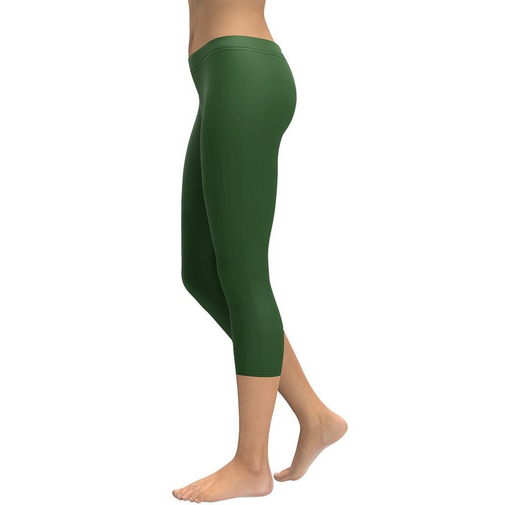 Deep Forest Green Capris