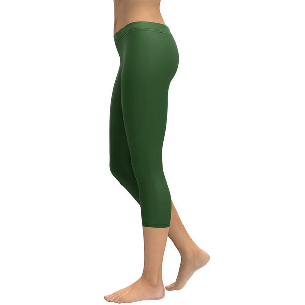 Deep Forest Green Capris