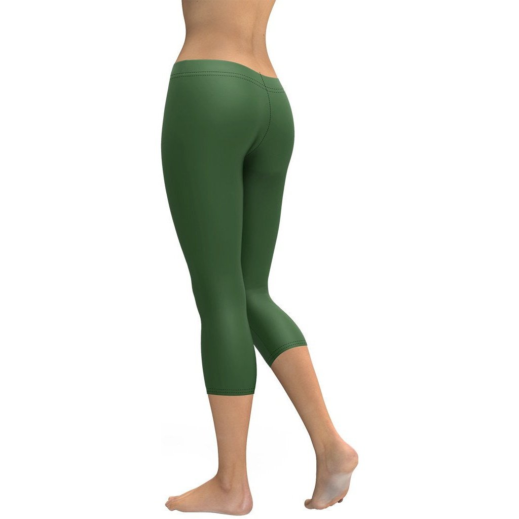 Deep Forest Green Capris