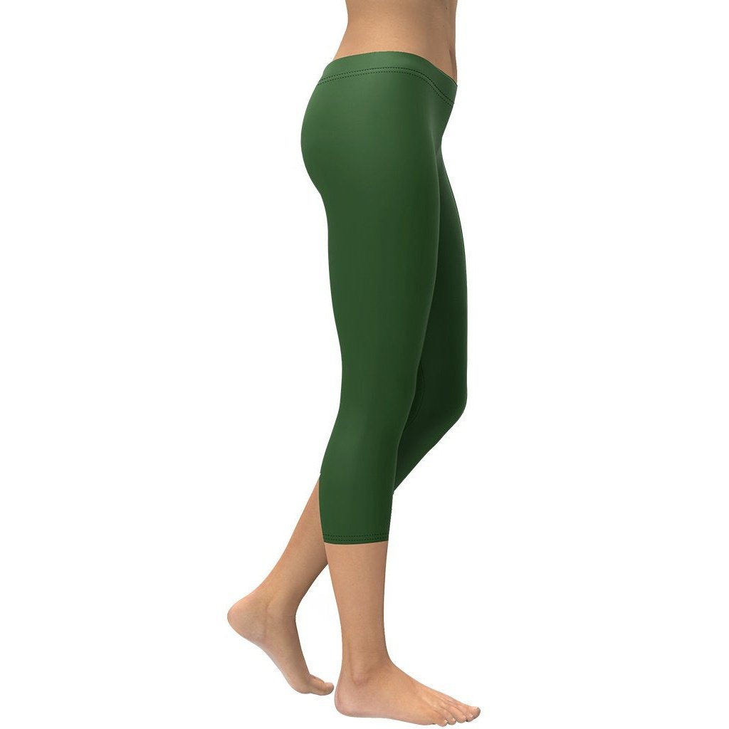 Deep Forest Green Capris