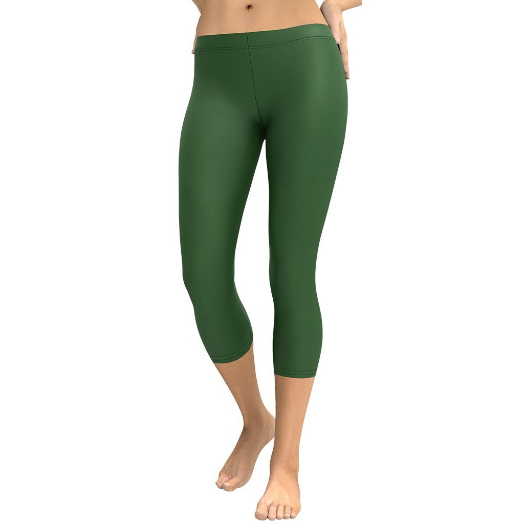 Deep Forest Green Capris