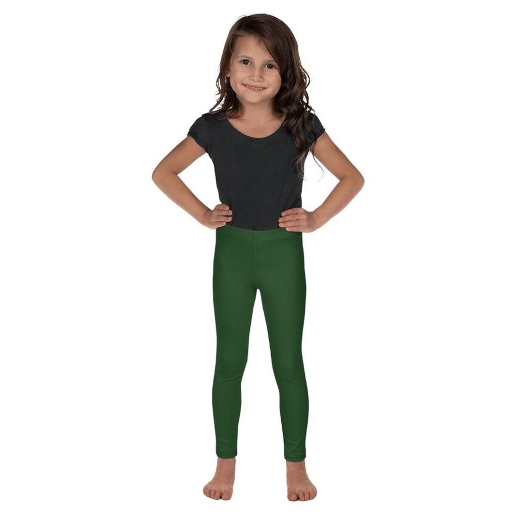 Deep Forest Green Kid's Leggings