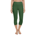 Deep Forest Green Yoga Capris