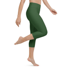Deep Forest Green Yoga Capris