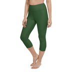 Deep Forest Green Yoga Capris