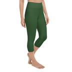 Deep Forest Green Yoga Capris