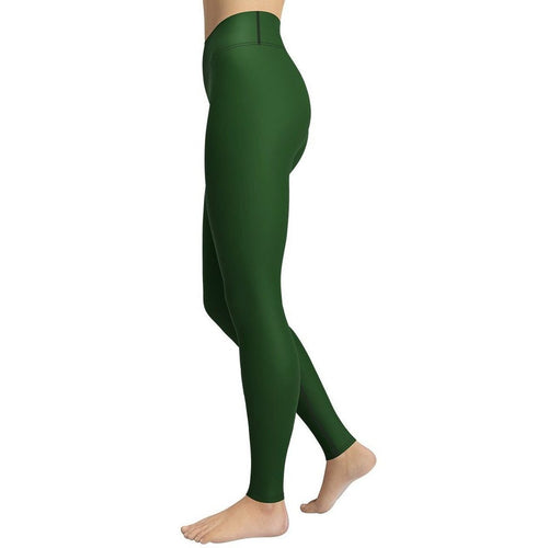 Deep Forest Green Yoga Leggings