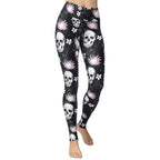Delicate Skulls Yoga Leggings