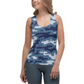Denim Camo Print Tank Top