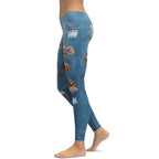 Denim Patch Leggings - FiercePulse - Premium Workout Leggings - Yoga Pants