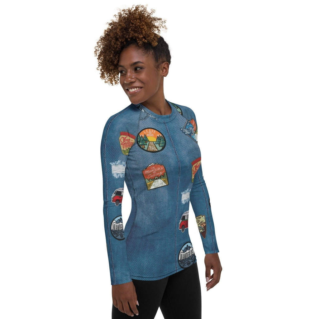 Denim Patch Rash Guard
