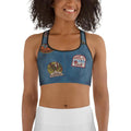 Denim Patch Sports Bra
