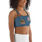 Denim Patch Sports Bra