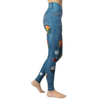 Denim Patch Yoga Leggings