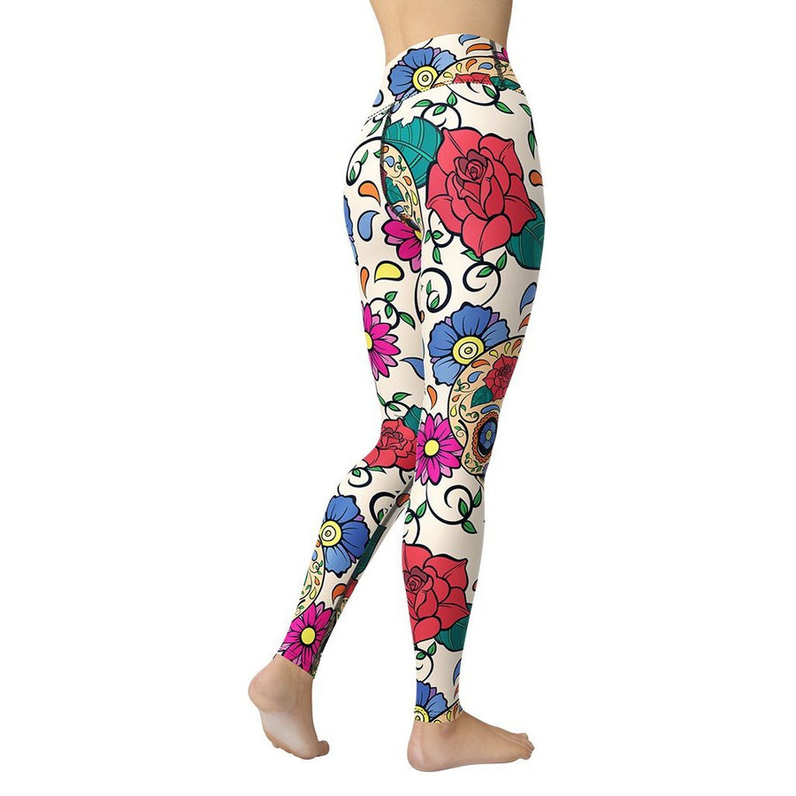 Calavera Dreams: Dia de los Muertos Leggings