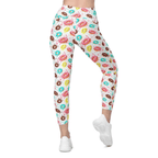 Doughnut Pattern Leggings With Pockets