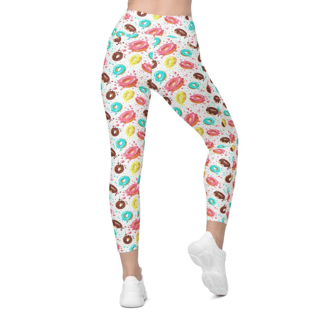 Doughnut Pattern Leggings With Pockets