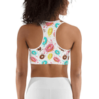 Doughnut Pattern Sports Bra