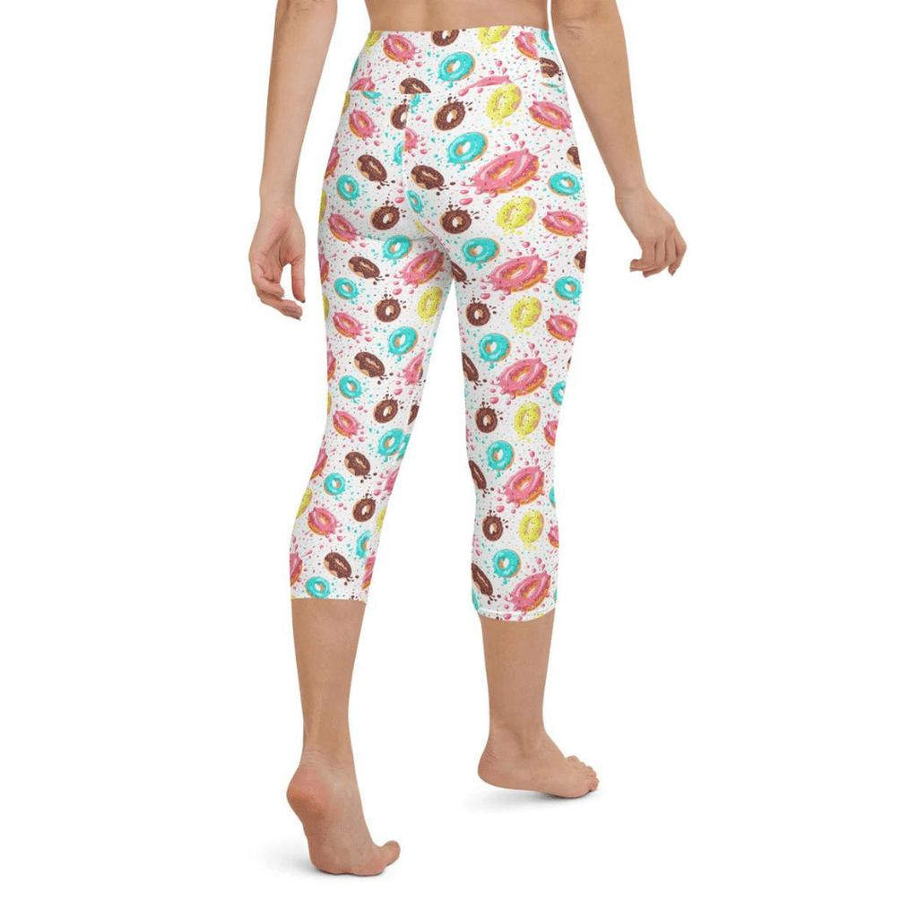Doughnut Pattern Yoga Capris