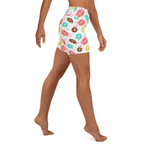 Doughnut Pattern Yoga Shorts