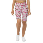 Dragon Fruit Pattern Biker Shorts