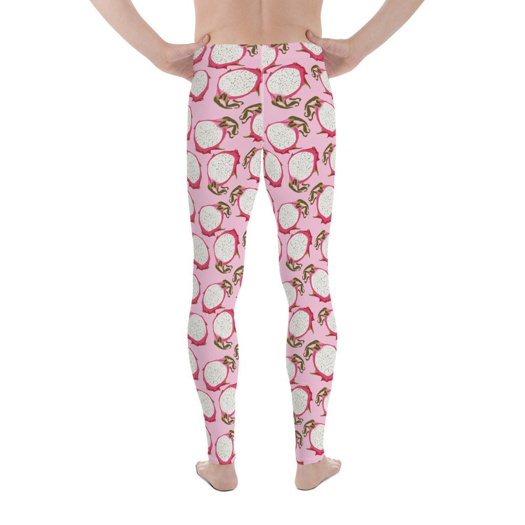 Dragon Fruit Pattern Men's Leggings