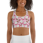 Dragon Fruit Pattern Sports Bra