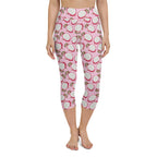 Dragon Fruit Pattern Yoga Capris