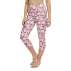 Dragon Fruit Pattern Yoga Capris