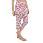 Dragon Fruit Pattern Yoga Capris