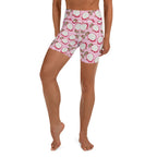 Dragon Fruit Pattern Yoga Shorts