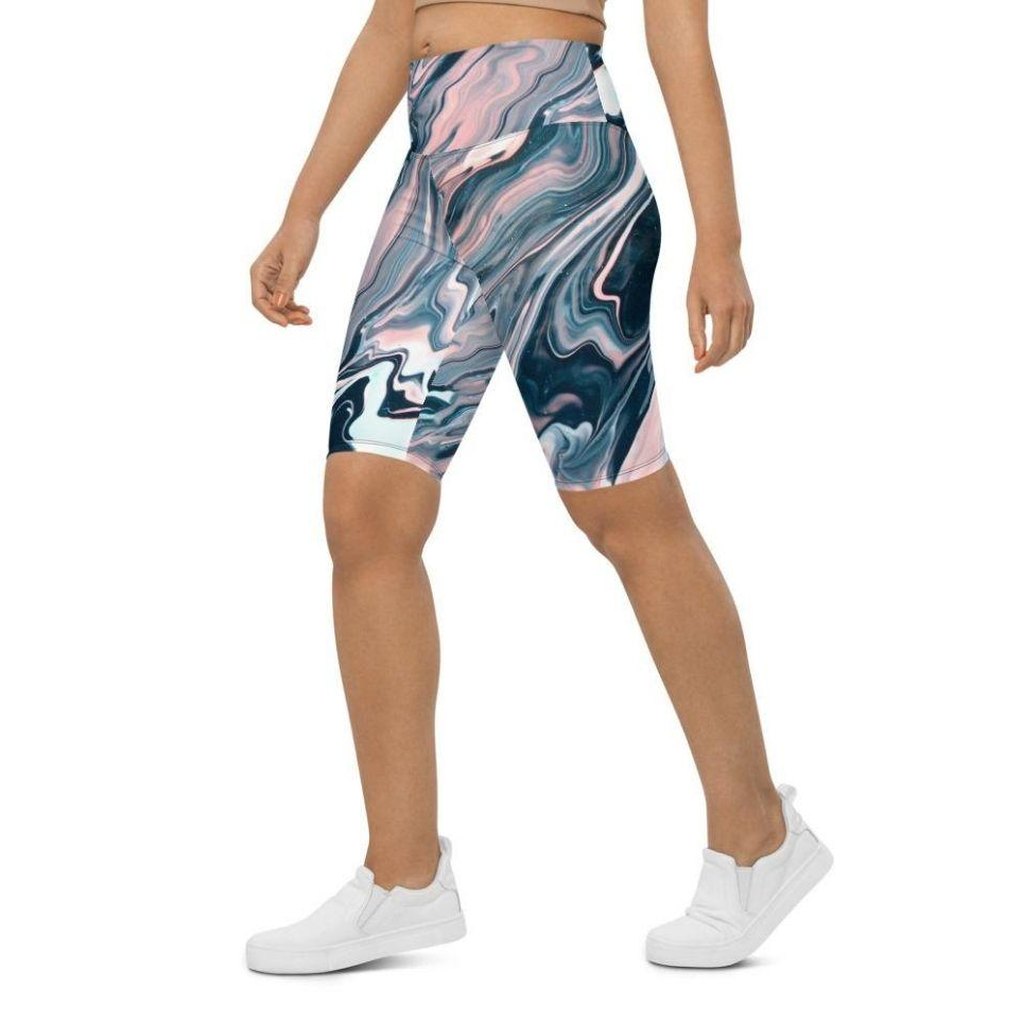 Dreamy Marble Biker Shorts