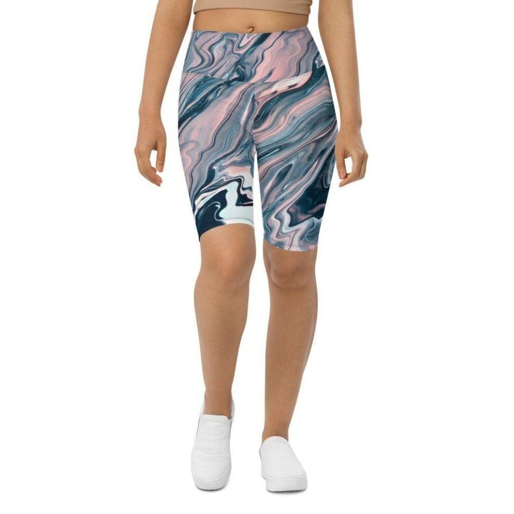 Dreamy Marble Biker Shorts