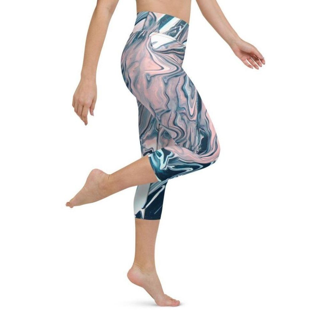 Dreamy Marble Yoga Capris