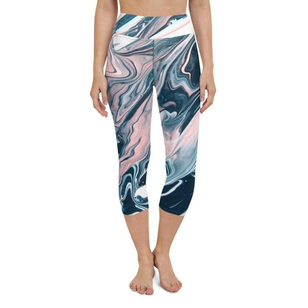 Dreamy Marble Yoga Capris
