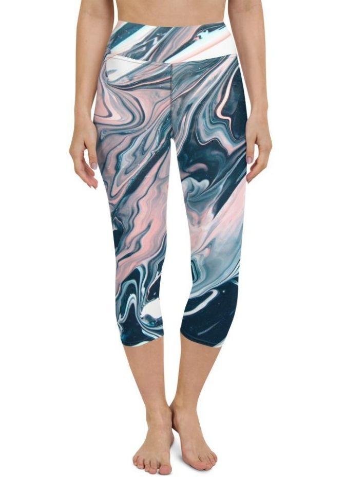 Dreamy Marble Yoga Capris