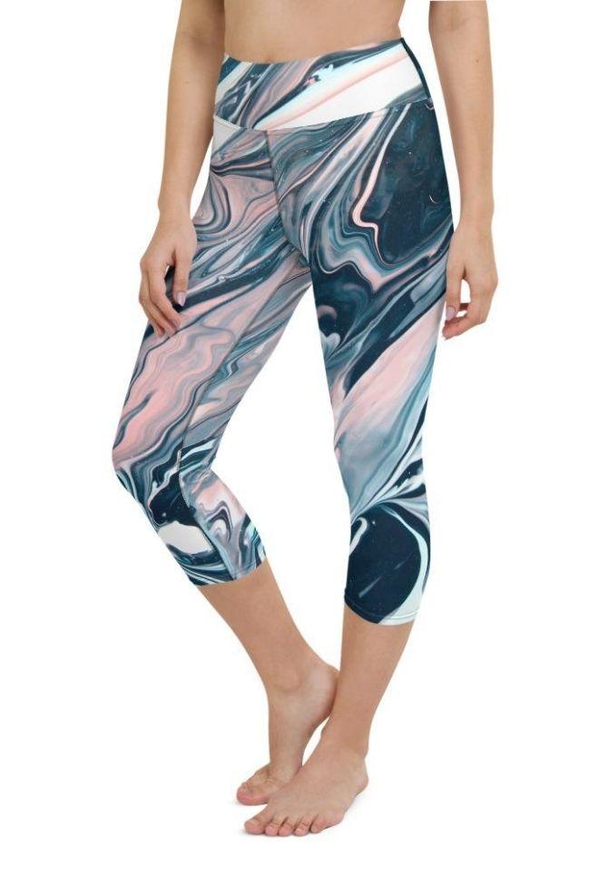 Dreamy Marble Yoga Capris