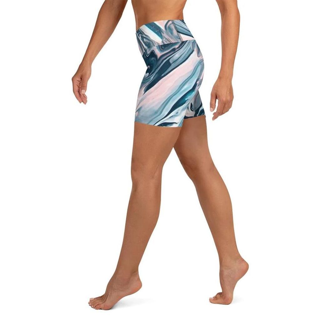 Dreamy Marble Yoga Shorts