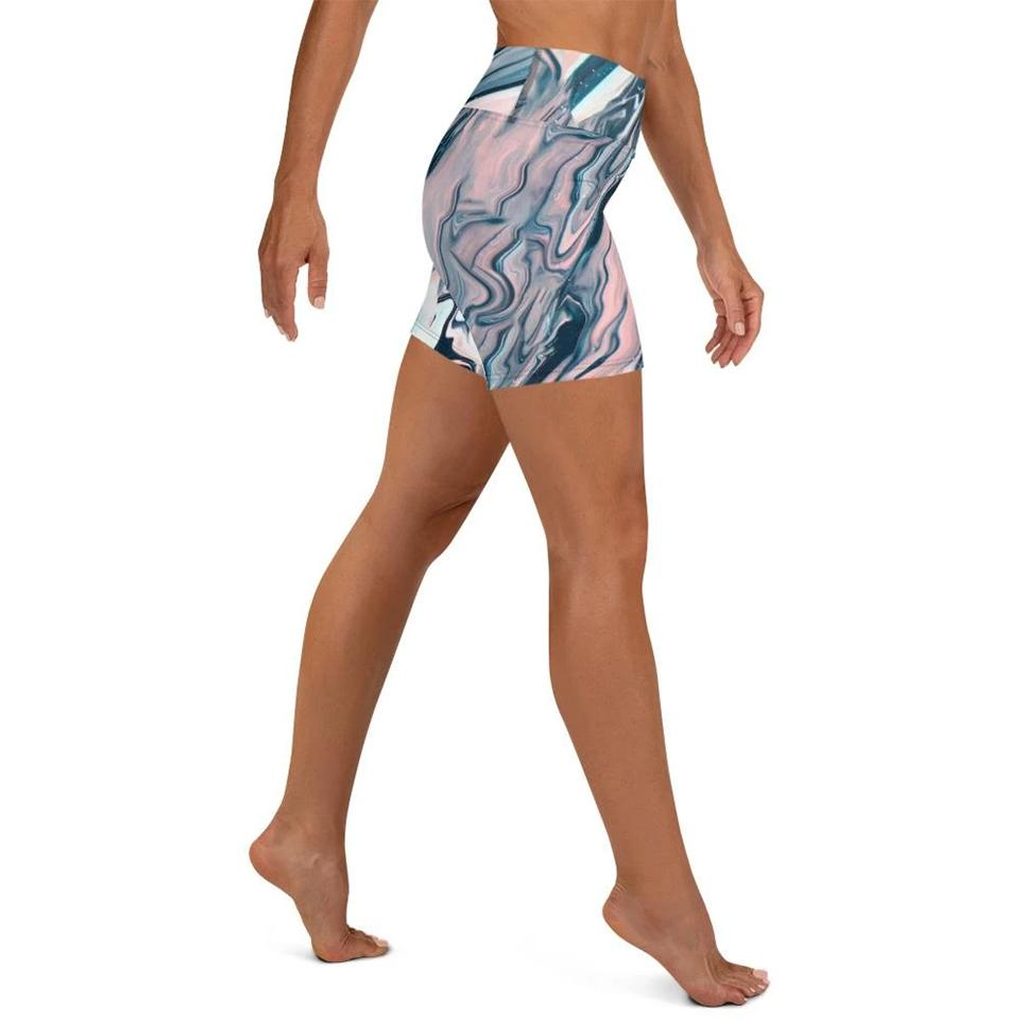 Dreamy Marble Yoga Shorts