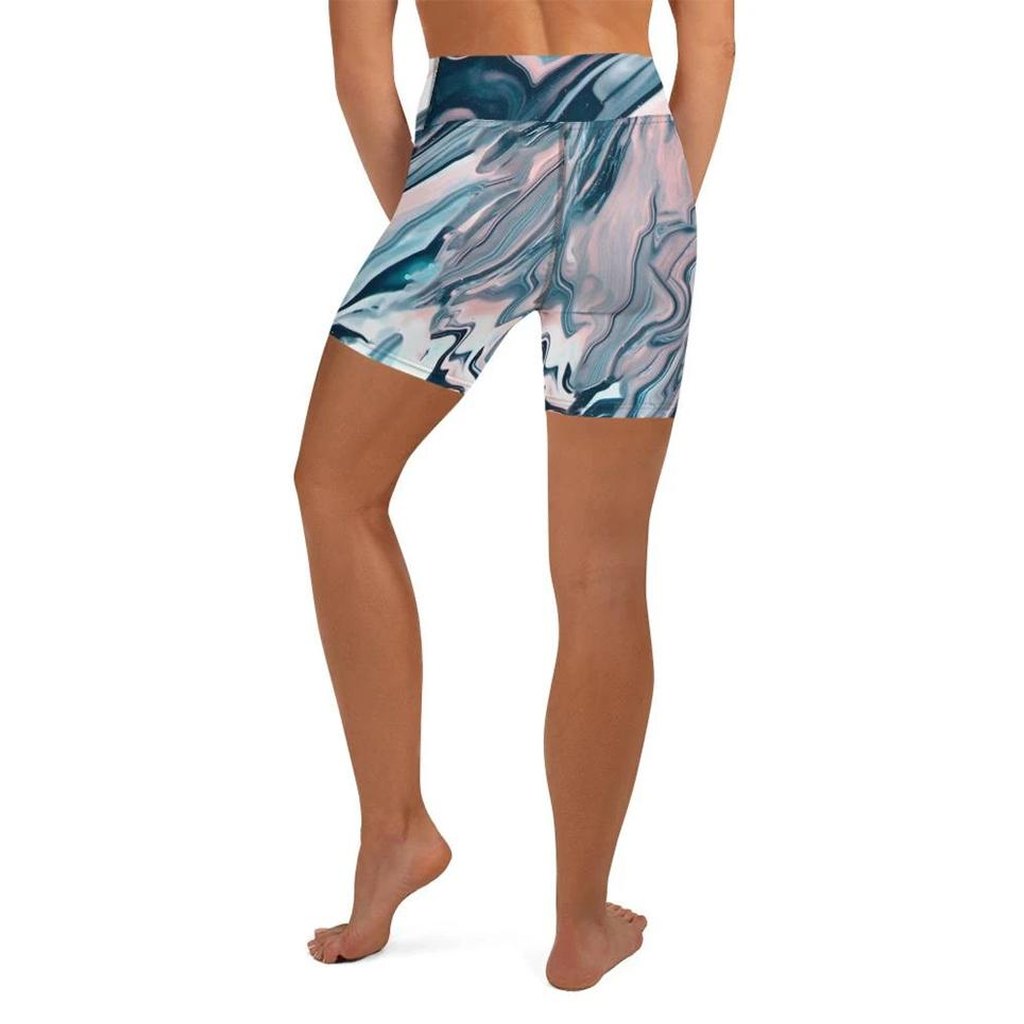 Dreamy Marble Yoga Shorts