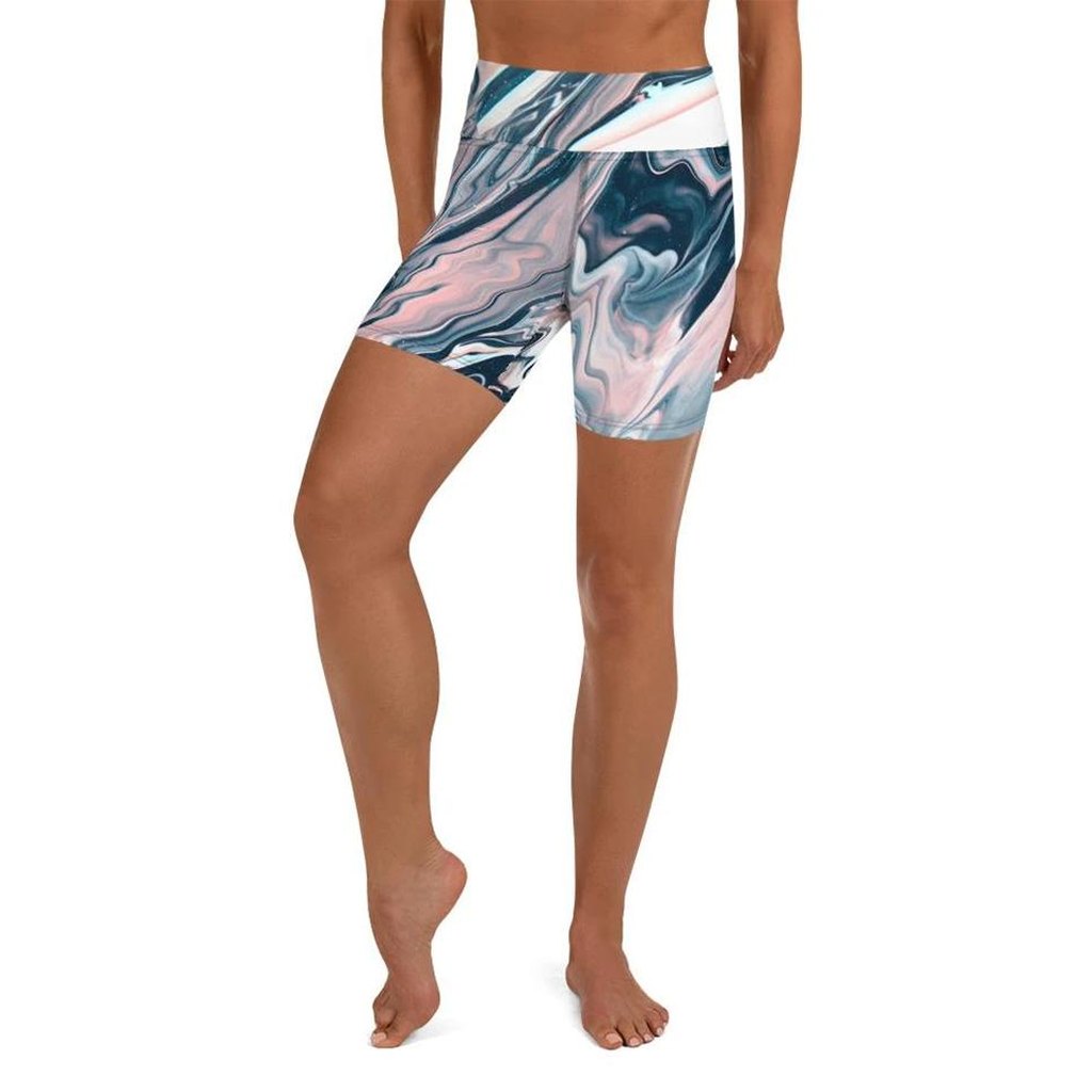 Dreamy Marble Yoga Shorts